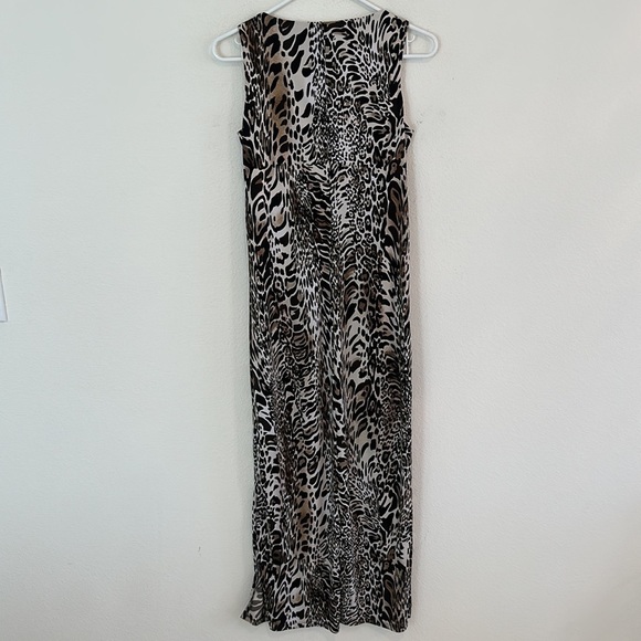 Chico’s Leopard Sleeveless Midi Dress - Picture 5 of 8